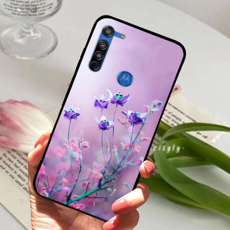 For Motorola Moto G8 Plus Case Black Silicone Cover Case for MOTO G8 Play G 8 Power Lite Fashion TPU Protective Back Cover Shell