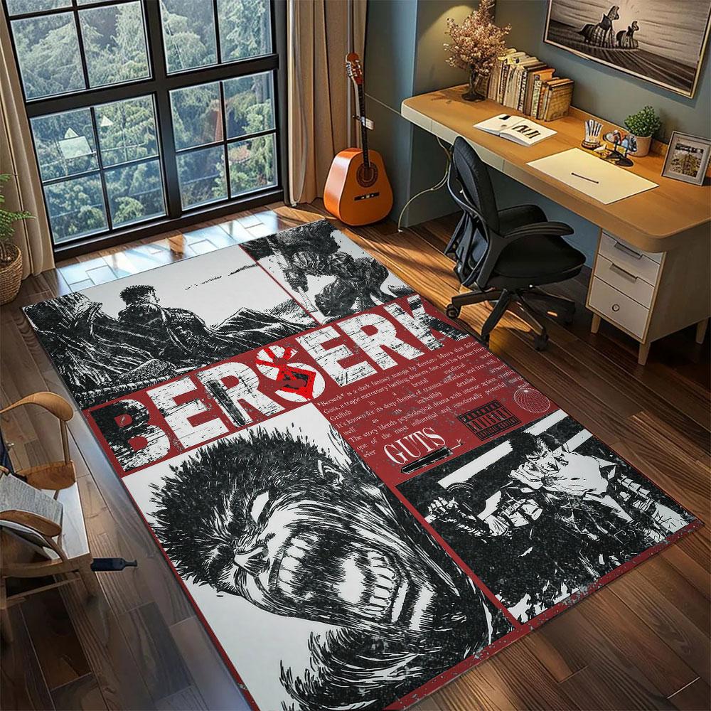 beserk Carpet for Living Room Bedroom Home Decor Cool Movie Mat Play Floor Mat
