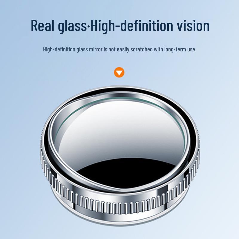 Verstellbarer Totwinkelspiegel mit Saugnapf für Autos – Kleiner, runder Rückspiegel