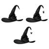 Halloween Wizard Hat Party Children Adult Black Pointed Oxford Cloth Magician Hat Witch Hat Masquerade Ball Party Cosplay