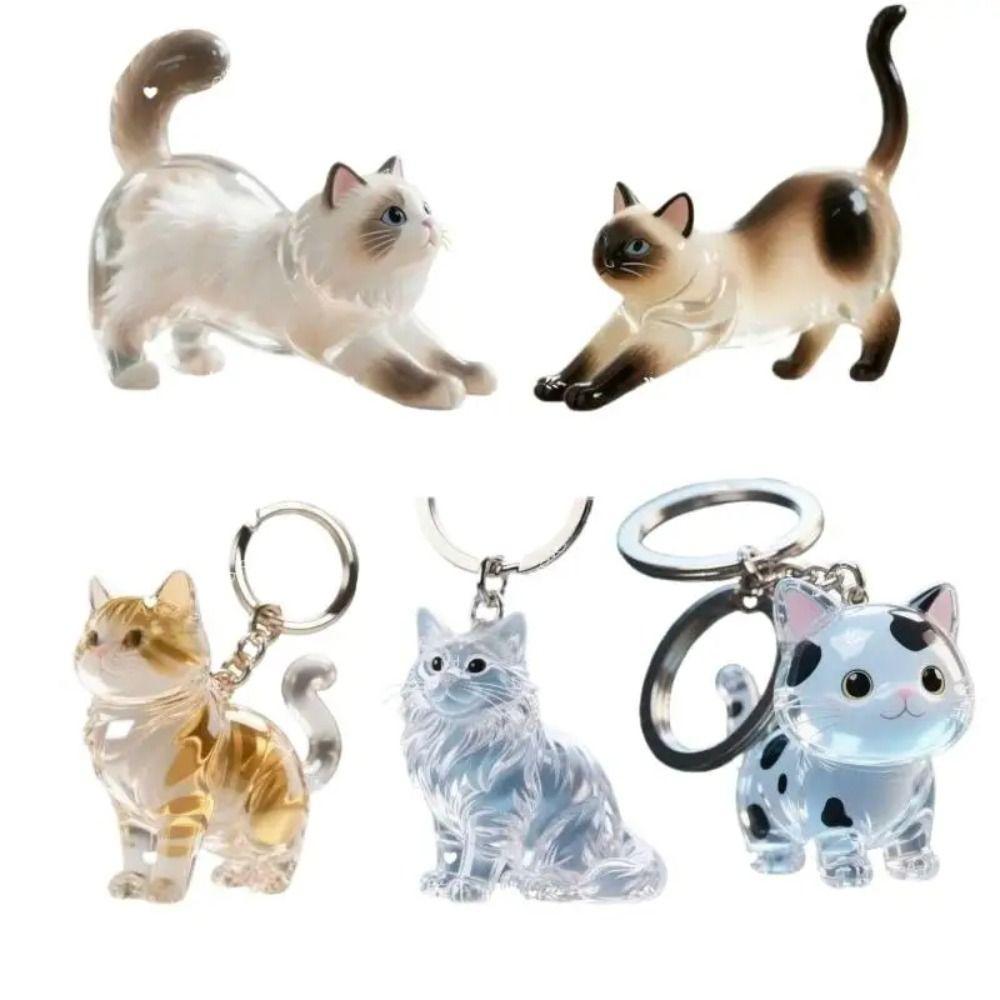 Transparent Cat Hair Storage Box Animal Shaped Dog Fur Storage Pendant  Backpack Charm