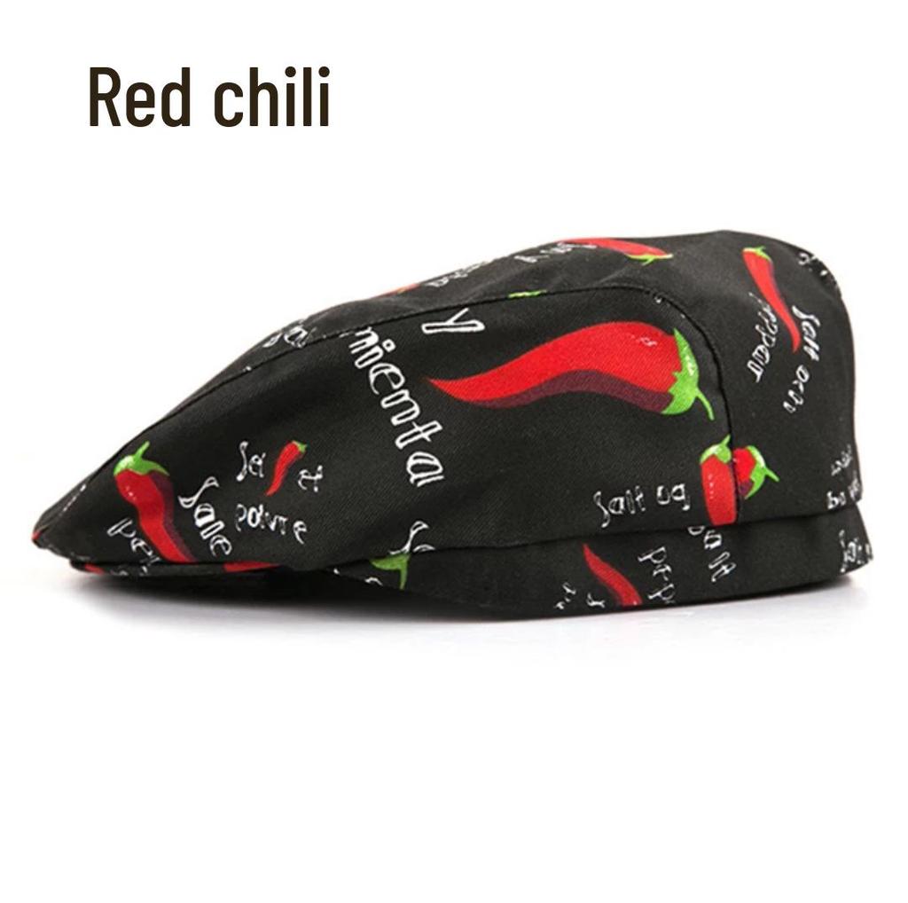 Dámská prodyšná kuchařská čepice s výšivkou loga pro kuchyni, catering a obchod s mléčným čajem