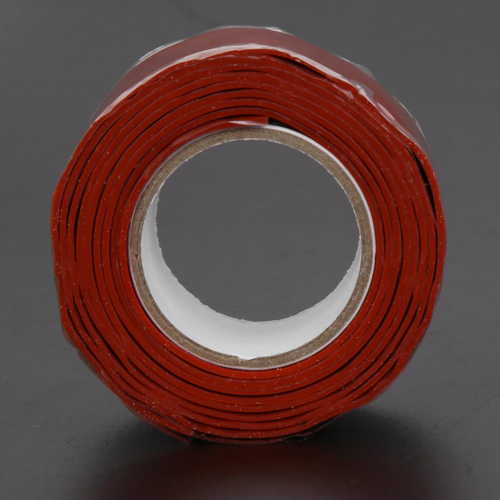 Waterproof Tape Strong Stickiness PVC PPR Pipes Repairing Supplies 1 Meter Length WhiteCelsiusRed