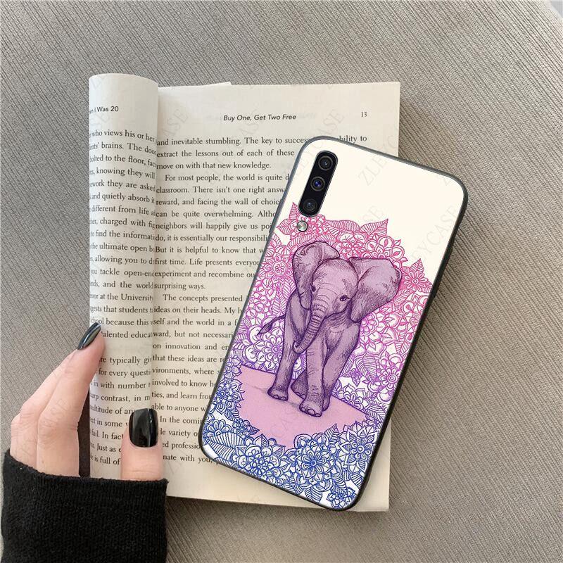 African Indian Elephant Phone Cover For Samsung Galaxy A51 A71 A21S A10 A20S A20E A30S A40 A50 A70 A11 A40 M31 M30S Mobile Cases