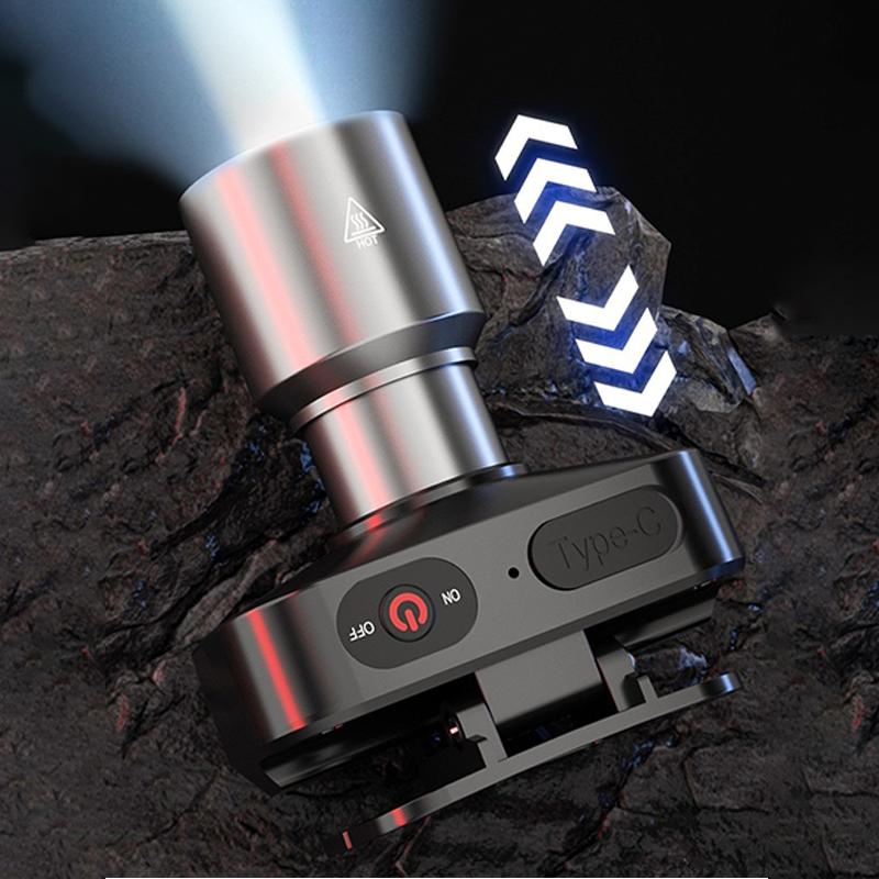 High-Brightness Zoom Long-Range Flashlight Cob Flash Lock Design Usb Charging Camping Flashlight Outdoor Camping Adventure