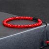 4MM Natural Stone Round Beads Bracelet Women Minimalism Adjustable Leather String Bangles Jewelry Men Healing Yoga Pulsera Gift