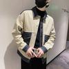 Spring and Autumn Hong Kong Style Denim Jacket Men's Loose Handsome Top Trendy Korean Style Ins Casual Jacket