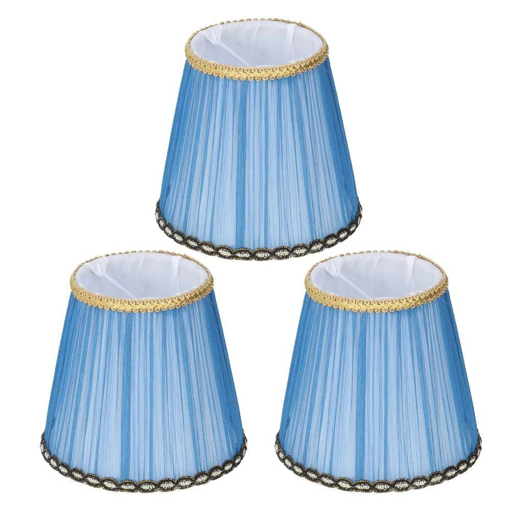 E14 Bulb Cloth Lamp Shade Clip on/Meson Type Chandelier Lampshade Modern Table Lamp Cover  Home