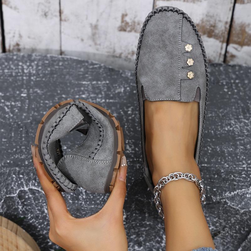 Large Size Explosive Suture Laser Women's Flat Loafers, Comfortable and Versatile Supply by E-commerce