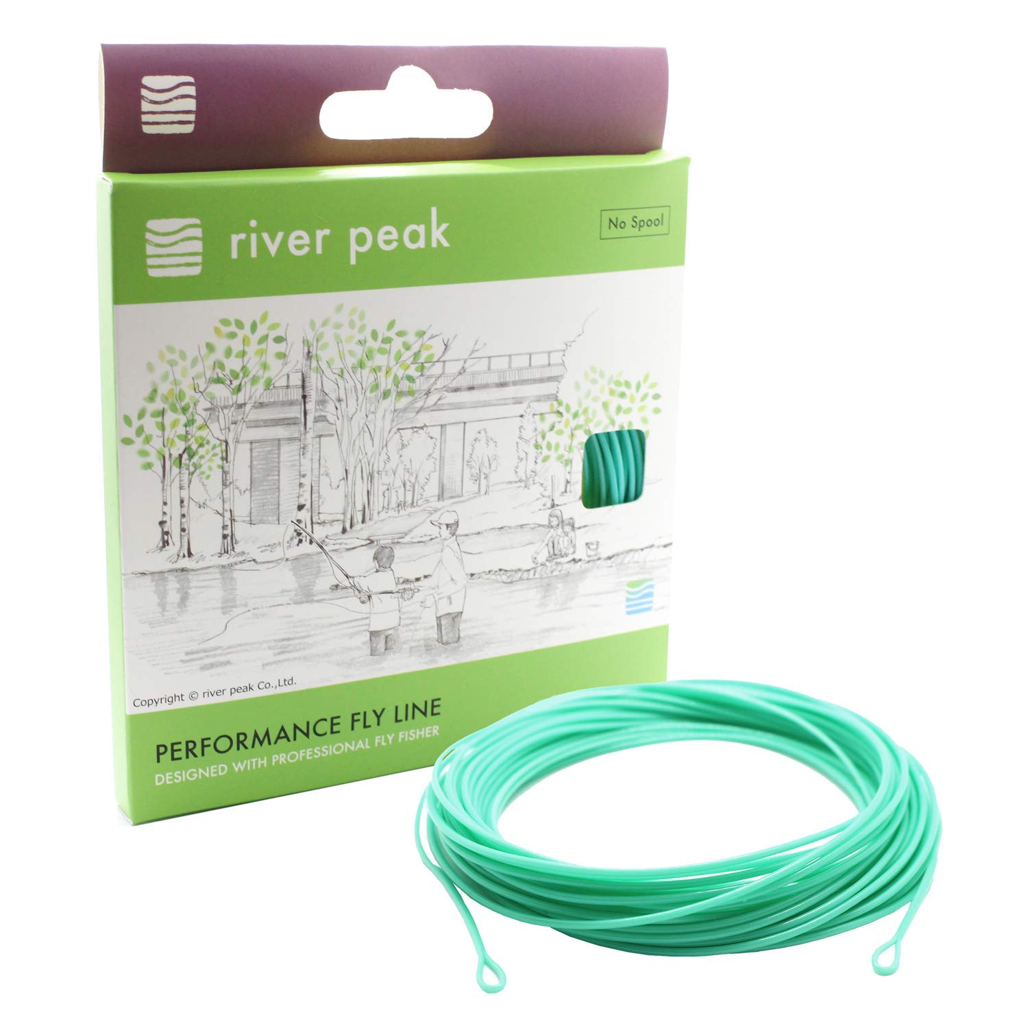 

River Peak Стреляющая головка тонущая 9S 30 футов (Кислотный голубой, Тип 2, (приблизительно. 9.14м), 18,3 г (280г))