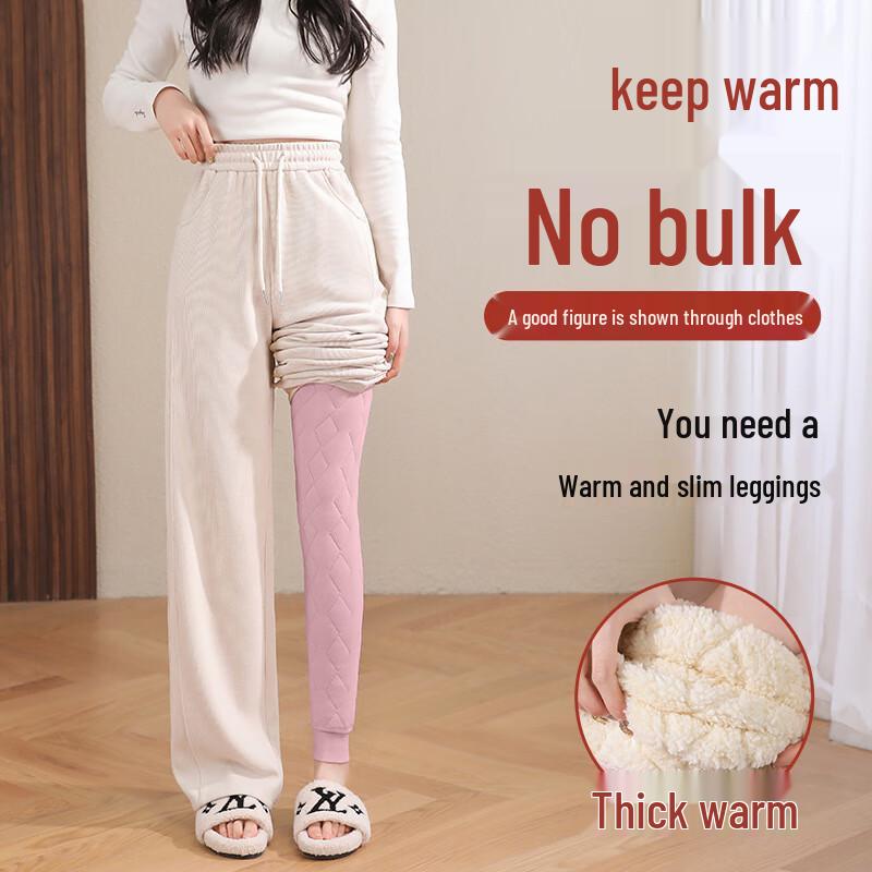 Women's 100% Wool High-Waist Fleece-Lined Thermal Leggings