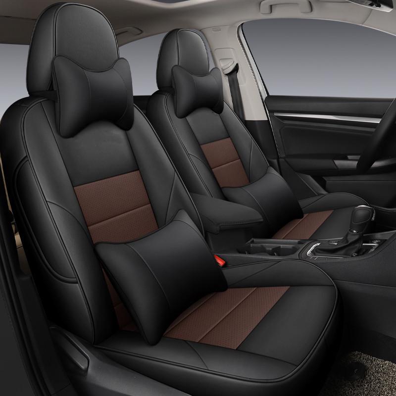 All-Season Leather Seat Cover for Volkswagen Tango - Universal Fit, Original Car Texture