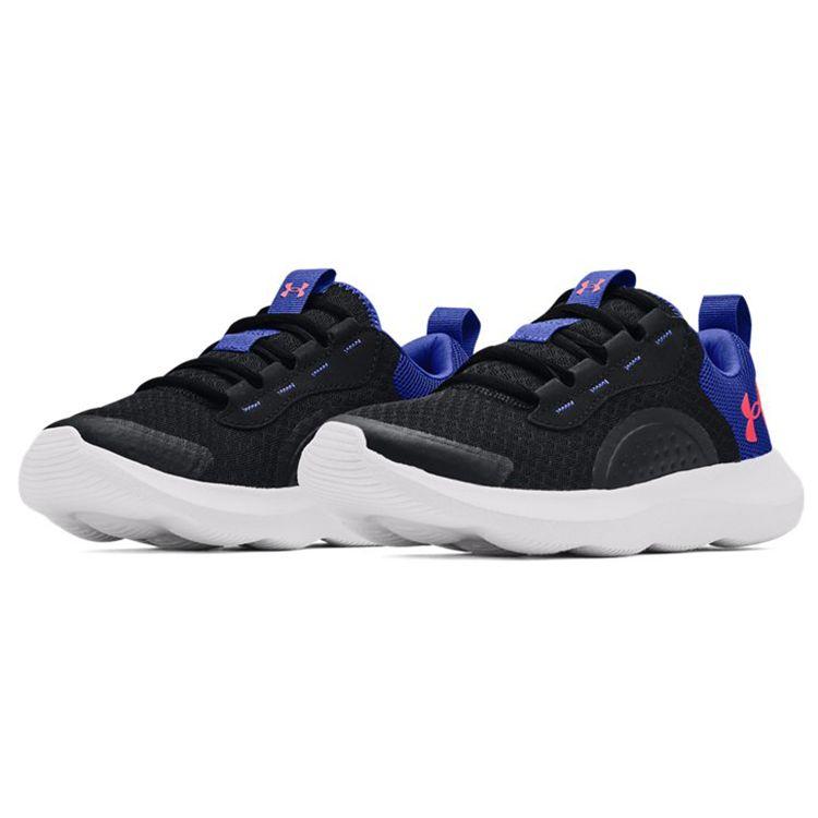 Under Armour Comfortable Non-Slip Durable Breathable Low-Top Running Shoes Women sneaker Black Blue 3023640-003