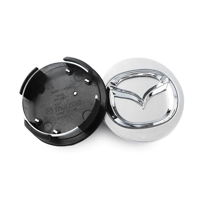 4PCS 56mm Car Hub Centre Cap Car Hub Cap Badge Cover For Mazda 6 3 CX5 2 CX7 Demio Atenza Axela MX30 CX30 CX3 CX9