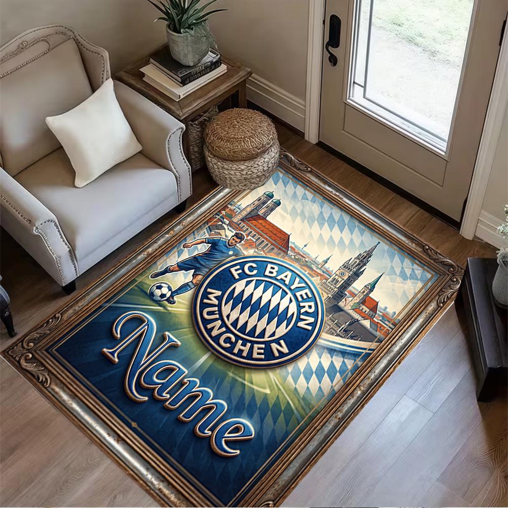 Fc Bayern Munich Glory Carpet Perfect for Entryway Hallway Game Room Foyer Anti-slip Rug Anime Office Decor Best for Christmas