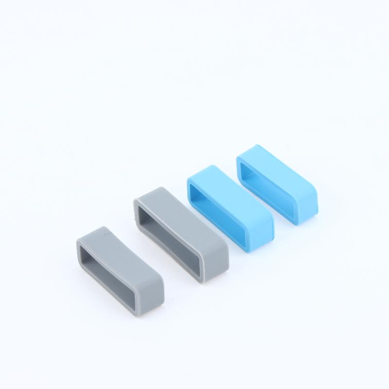 4 Peças Anel de Pulseira de Silicone 18 20 22Mm Laços à Prova d'Água Suporte de Segurança Acessórios de Relógio Porta-Pulseira de Borracha