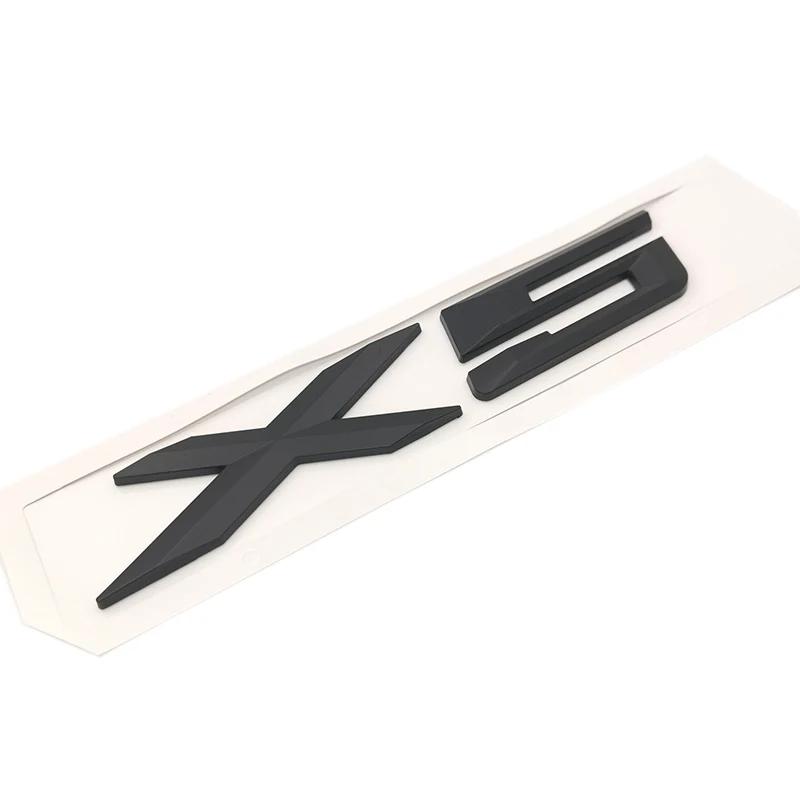 3D ABS Silver Car Styling Tail Sticker Badge for BMW X1 X3 X5 X6 Series Xdrive 20d 25d 30d 35d Door Stickers Emblem Accessories