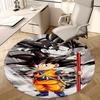 1pc Dragon Ball Z Goku Anime Cartoon Design Round Carpet Office Chair Mat Non-Slip Rug for Home Decor, Living Room, Bedroom, Game Room, Birthday Gift,