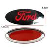 For Ford Mondeo Fusion Focus Fiesta Kuga Edge Transit Ecosport 12.5x5cm Car Front Emblem Logo Rear Trunk Badge Decal Decoration SG7