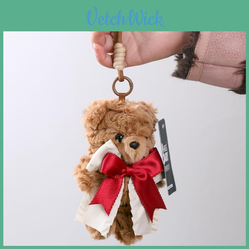 Teddy Bear Plush Keychain With Pp Cotton Filling For Kids And Collectors