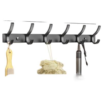 Bohrloser Kleiderhakenleisten-Ständer zur Montage an Tür oder Wand