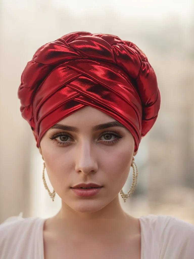 African Turban Cap Headdress Women Headtie Hat Hair Accessories Arab Wrapped Muslim Hijab