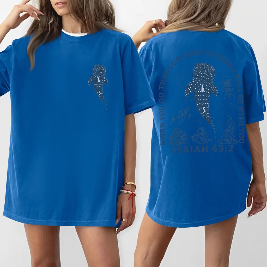 Women's Round Neck Printed Short-sleeved T-shirt Top