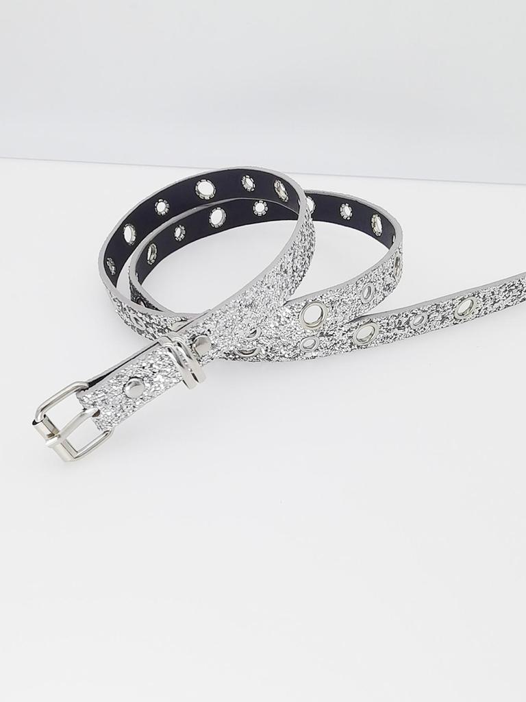 Trendy Y2K Rhinestone Buckle Wide Waist Belt Chain for Women