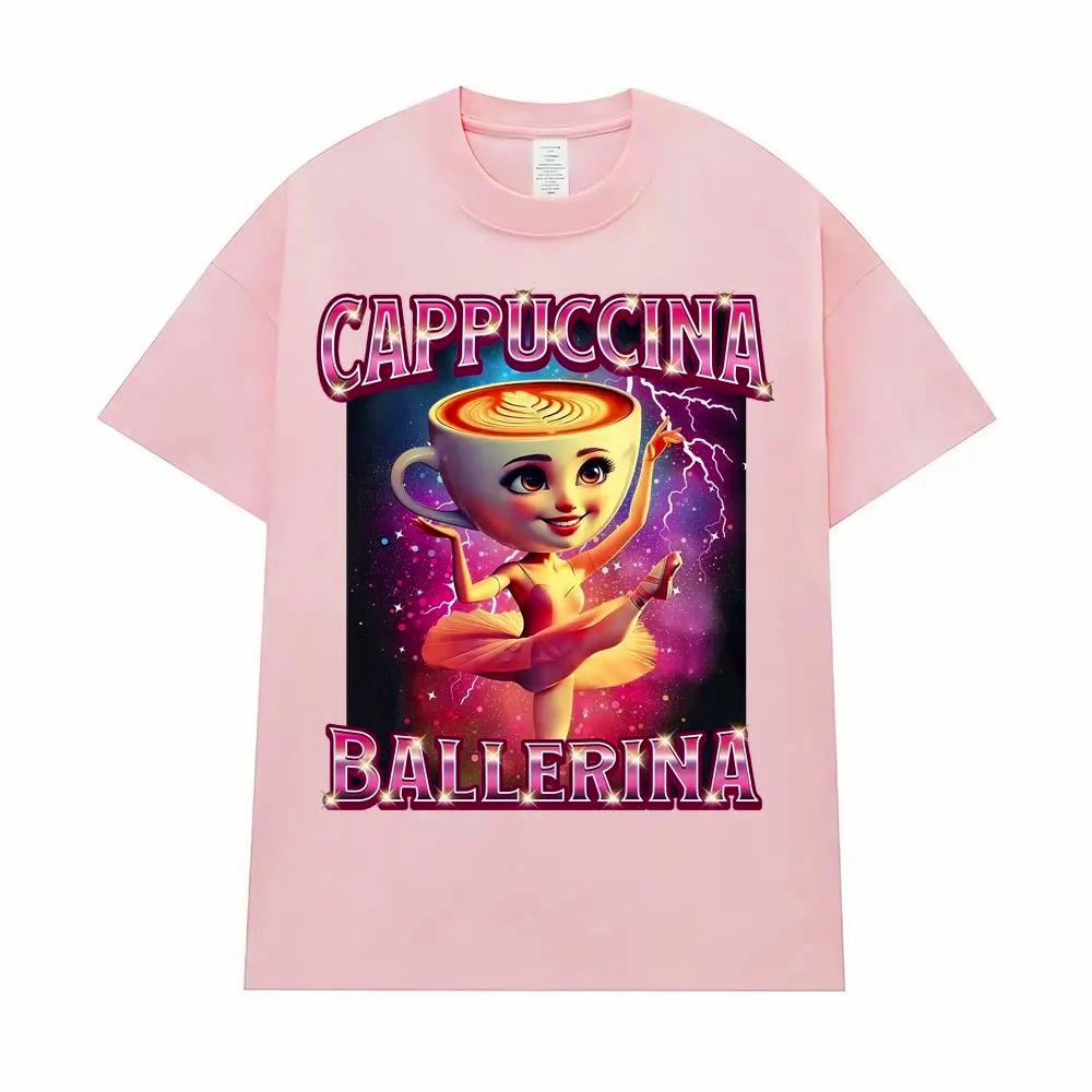 Cappuccina Ballerina Funnu Ιταλικό Brainrot Meme T-shirt Γυναικεία Ρούχα Μόδα Μοντέρνα T-shirts Καθημερινό Κοντομάνικο Καλοκαιρινό Τοπ