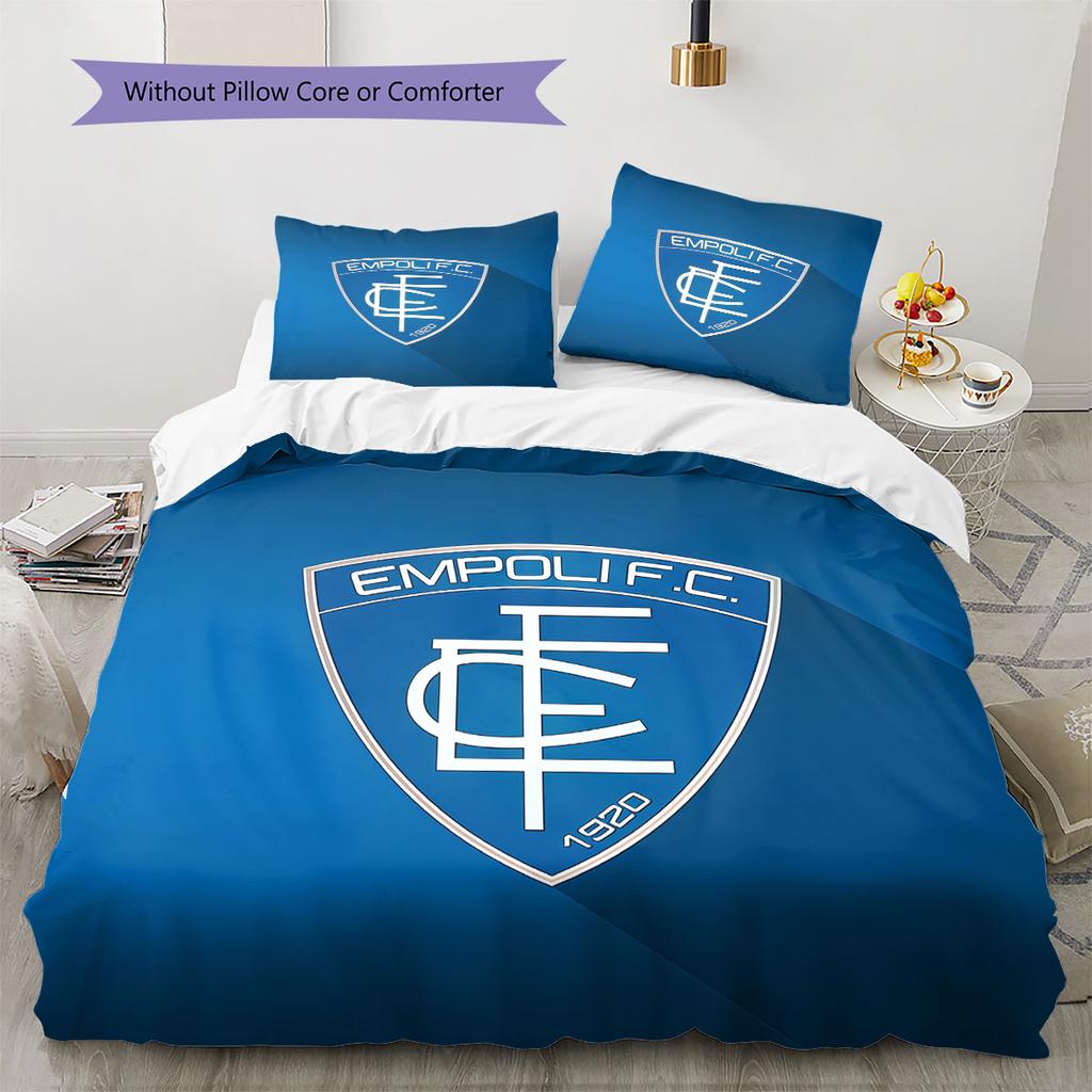 Empoli Logo Bedding Quilt Set Quilt Cover Pillowcase Home Decoration Birthday Gift (1 * Duvet Cover + 2 * Pillowcase, Without Core)