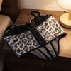 Slim Fit Sequin Leopard Corset with Buckle Crop Tops Fashion Suspender Vest  Ladies