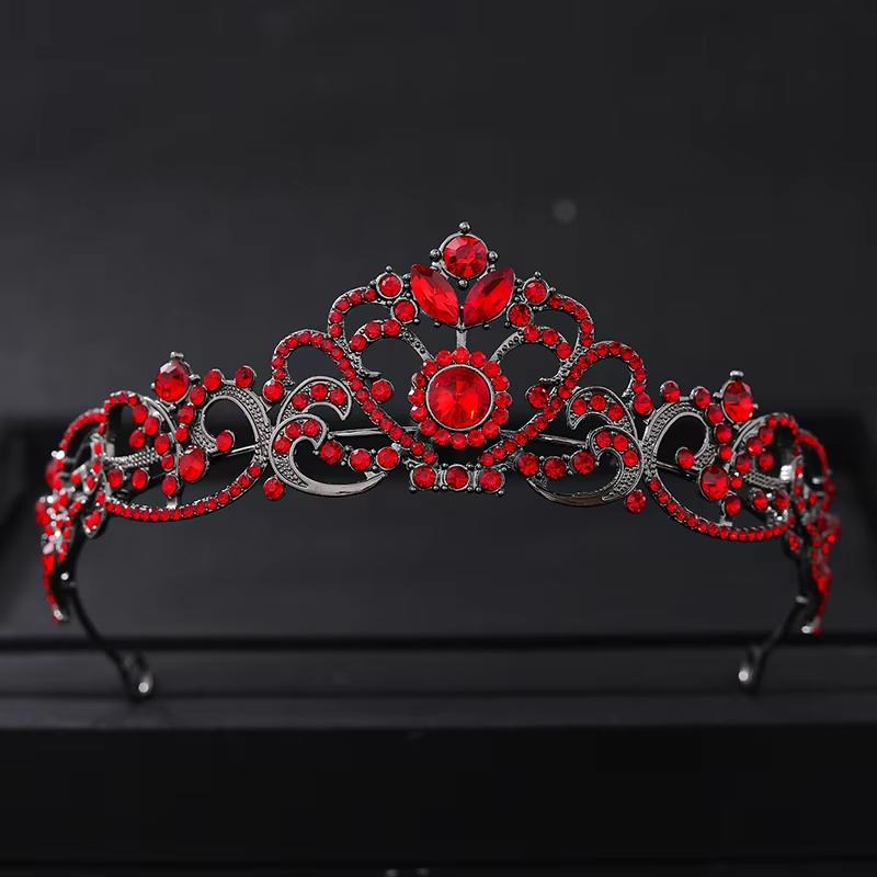 Barocke Kristall Diademe und Kronen Strass-Abschlussball Diadem Stirnband Braut Hochzeit Haar Accessoires Schmuck Krone Diadem Für Frauen