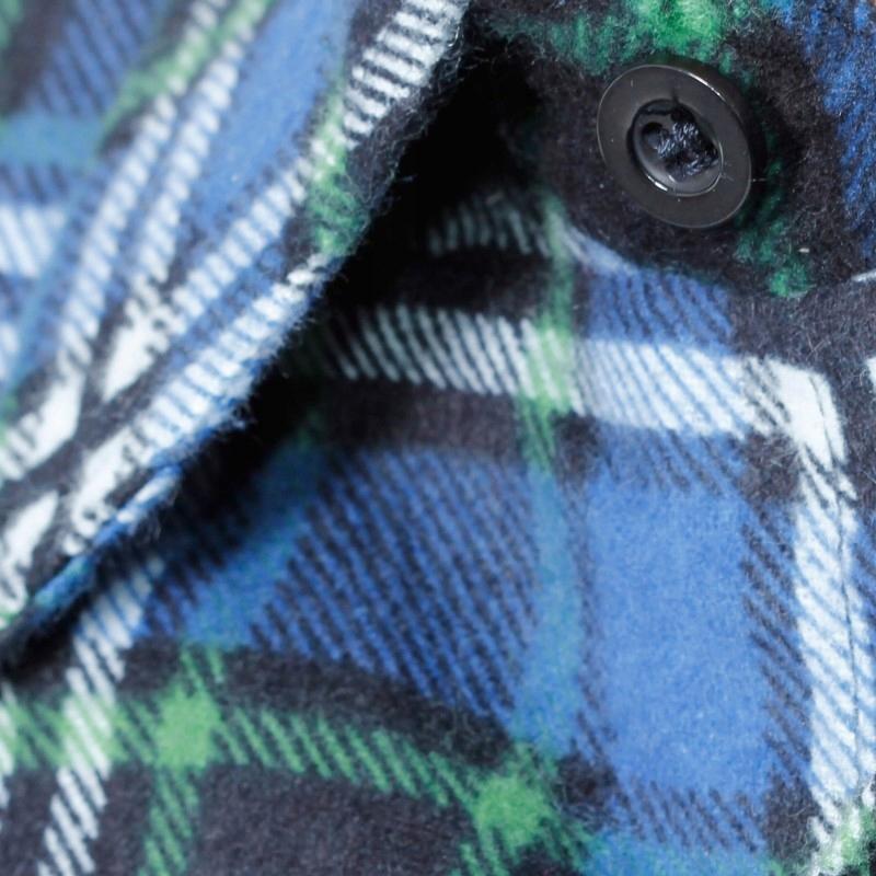 Blue Checked Flannel Shirt, 170G/M2, "", Ce, Lahti 1 Pc