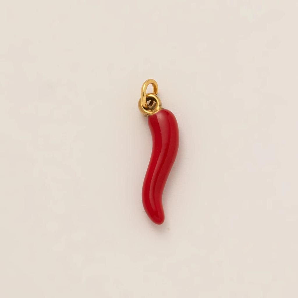 18K Gold Plated Stainless Steel Adjustable Chain with Fruit Pendant for DIY Jewelry