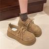 The 2025 New Autumn Retro Thick-soled Shoes Are Versatile Fashion-style Lace-up Single Shoes for Women's Casual Workwear