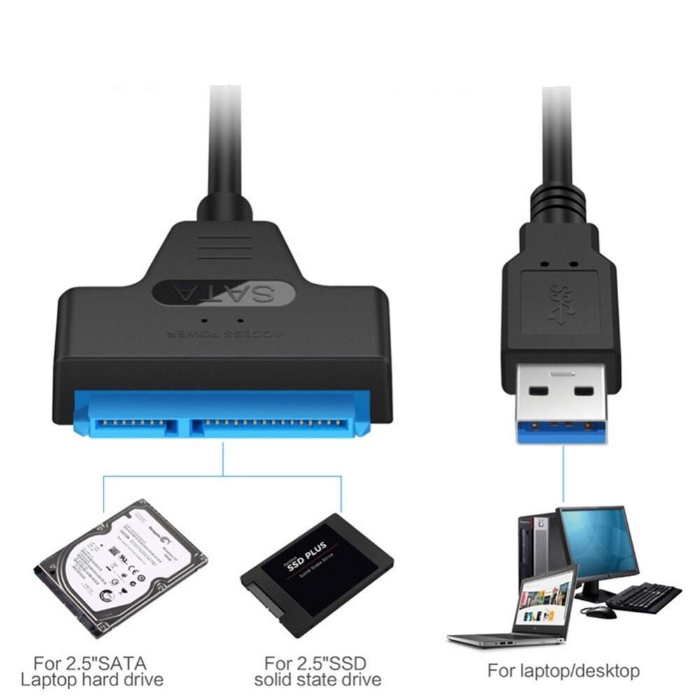 Кабель Адаптер SUNROZ USB 3.0 - SATA III 6 Гбит для HDD SSD дисков 2,5" (A48596)