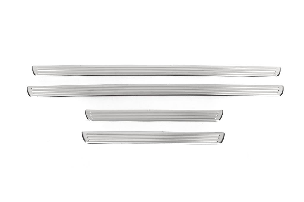 

Накладки на внутрішні пороги Carmos (4 шт, нерж) для Volkswagen Passat B8 2015-2023 рр.