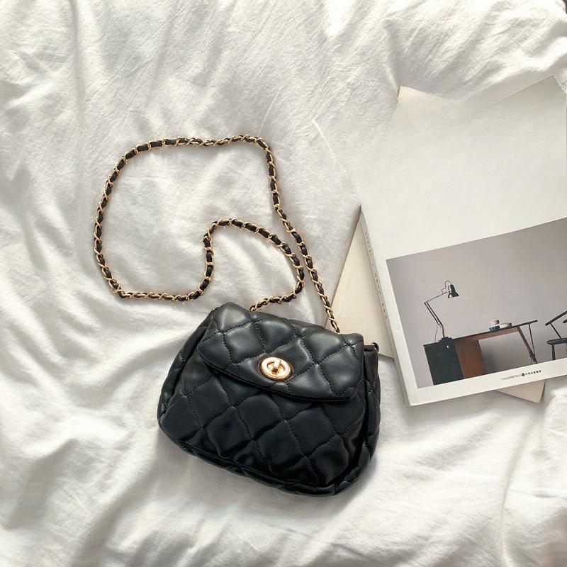 

Женская Летняя Винтажная Полностью На Одно Плечо Кроссбоди Диагональная Цепочка Сумочка Ромбовидная Решетка Облако Нежная