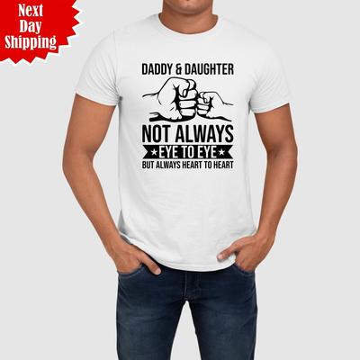 T-shirt da uomo Papà Figlia Stampata Papà e Figlia Regalo Divertente per la Festa del Papà Top