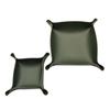 1PC 20x20cm Key Leather Valet Tray Nightstand Jewelry Holder Box for Men Desktop Sundries Box for Dice Phone Sunglasses Catch Al