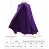Golden Trim Halloween Cloak Washable Durable Lightweight Polyester Gothic Costume Cape Spooky Cosplay Outfits Comfortable Fit