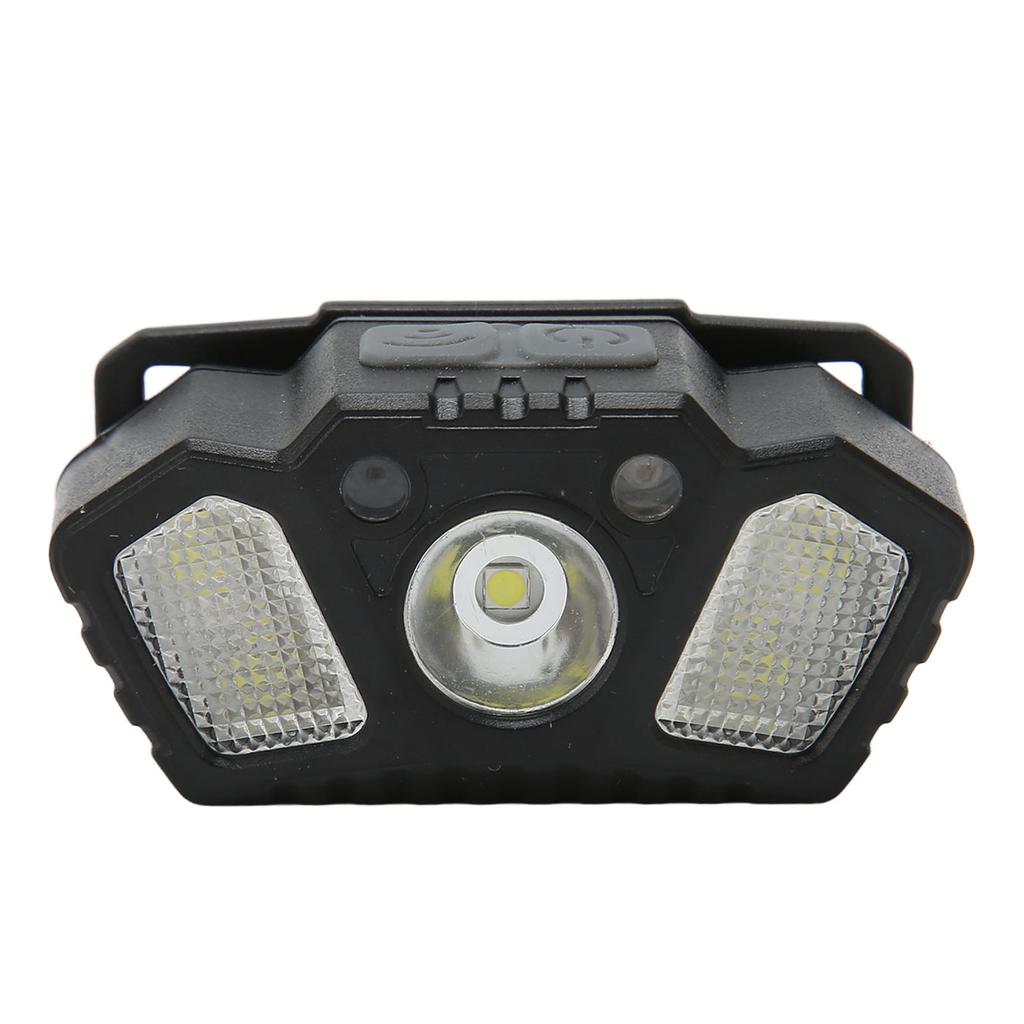 LED Headlamp Rechargeable Bright Lightweight USB Sensor Headlight for Outdoor Camping Running