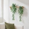 Realistic Artificial Plants for Bedroom Hanging Indoor Home Decor, Plastic Potted Office Living Room Kitchen Bathroom Wall Decoration, No Maintenance