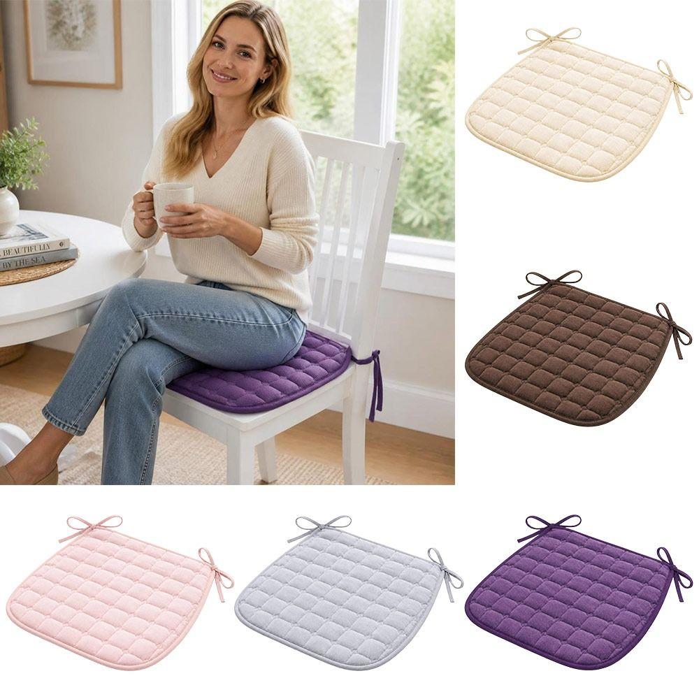 45x45cm Dining Chair Pad Soft Padding Tie On Cushion New Chair Seat Cushion Kitchen Chairs