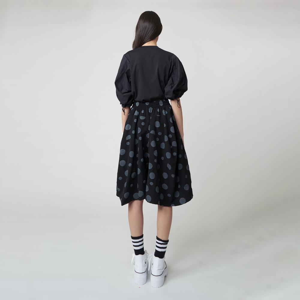 ATHPLATFORM Aw51Th02 Bubble Sleeve Top_Black