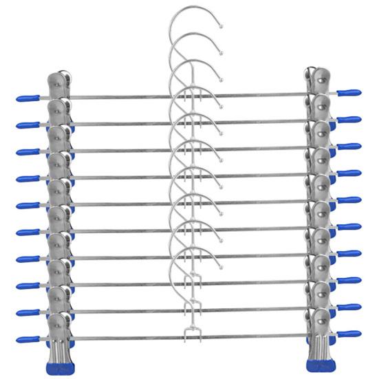 5/10/15/20Pcs Anti-slip Trouser Clothes Rack Organizer Shirt Pants Jeans Hanger