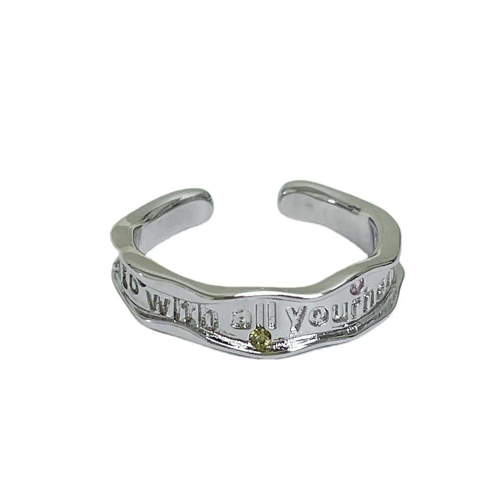 Stern Mond Einfach Trend Paar Ring Nische Design Hohes Gefühl Offener Ring Persönlichkeit Klein Frisch Ring