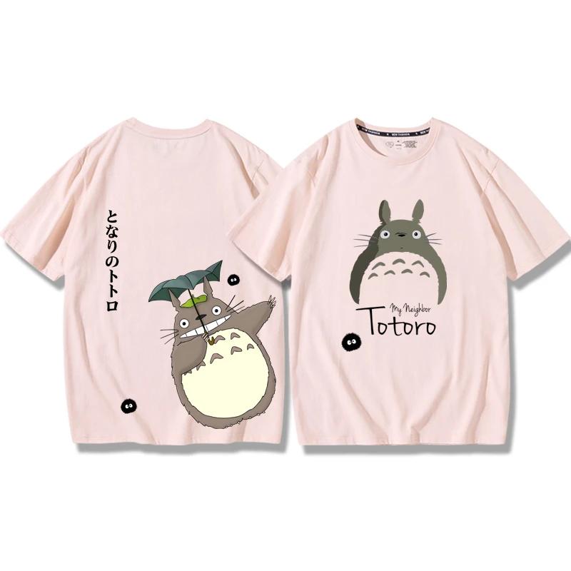 

2025 Новая Футболка Хаяо Миядзаки Аниме Chenzhisuke Мультяшная Футболка Лето Мой Сосед Тоторо Футболка Топы 3XL