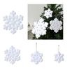 Soft-Furred Snow Crystalloid Christmas Tree Multiple Purpose Celebratory Adornment Environmentally Safe Design for Winter Festivities