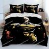 Anime One-Punch Man Saitama Set Biancheria da Letto Copripiumino Set Letto Copripiumino Federa Misura King Queen Singolo Ragazzi Ragazze Adulti